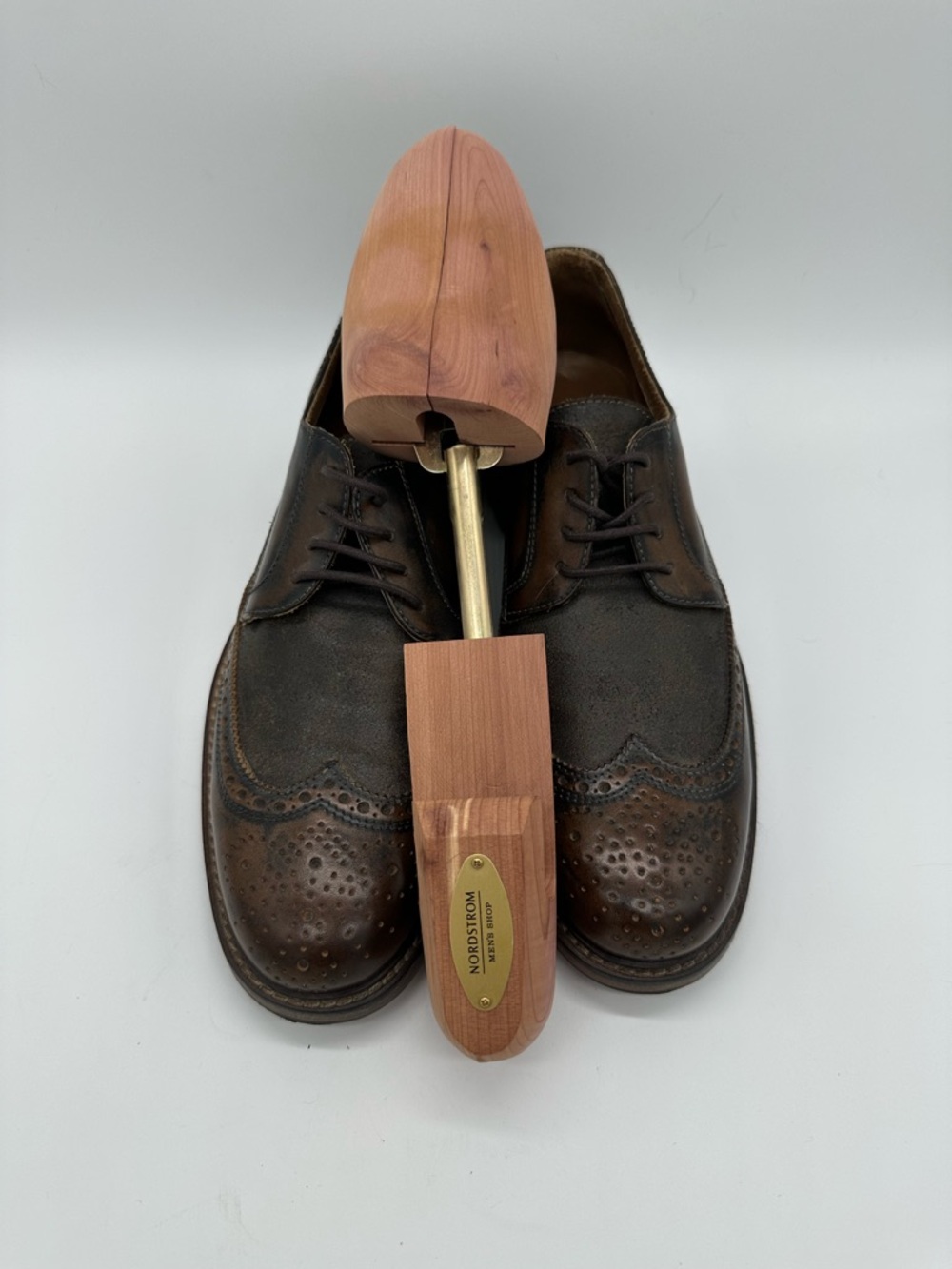 John Varvatos Dark Brown Wingtip Brogues